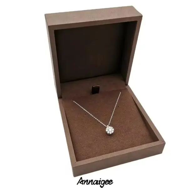 Custom soft touch paper sleeve earring box with logo printing and foam insert