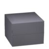 Premium soft-touch jewelry box with matching sleeve, flat pad interior, and custom branding options