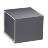 Premium soft-touch jewelry box with matching sleeve, flat pad interior, and custom branding options
