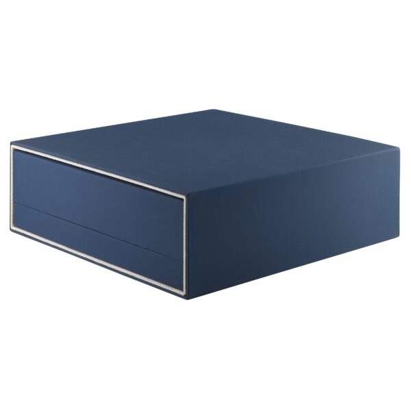 Custom soft touch necklace box with magnetic sleeve, luxury rigid jewelry packaging for brands and retailers