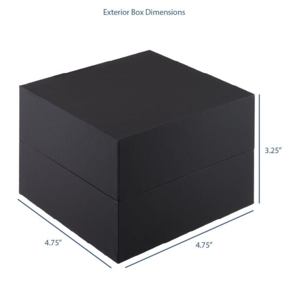 Premium soft touch paper watch box with custom logo printing, interior foam padding, and magnetic closure