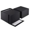 Premium soft touch paper watch box with custom logo printing, interior foam padding, and magnetic closure