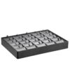 Leatherette Stackable 25-Earring Jewelry Display Tray – Custom Large Pad Premium leatherette stackable 25-earring display tray with custom branding, ideal for jewelry retail and e-commerce packaging