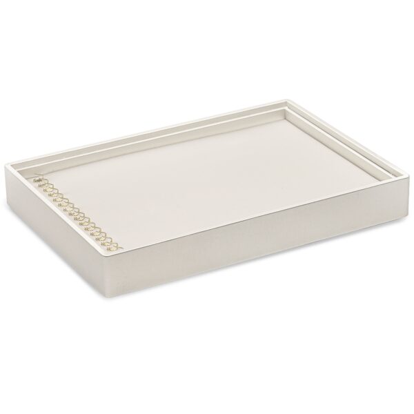 Linea Stackable Large Jewelry Tray – Custom Display & Storage Linea stackable large jewelry tray with custom velvet lining and compartments, ideal for chain and jewelry display and storage.