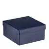Premium suede bracelet and bangle box with ornate collection design, custom jewelry packaging
