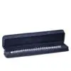Luxury suede bracelet boxes with ornate design, custom jewelry packaging