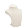Custom suede necklace display stands in multiple colors for jewelry retail and wholesale