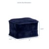 Custom luxury suede double ring box with embossed logo, premium foam insert for fine jewelry packaging