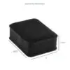Custom rich suede long T-style earring box with ornate branding—wholesale jewelry packaging