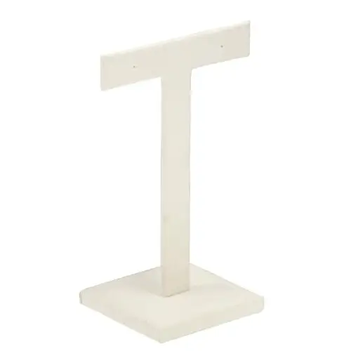 Suede earring display tree stand for jewelry boutiques with custom branding and color options