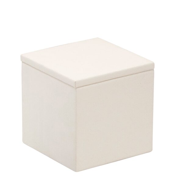 Custom Suede Square Jewelry Display Pedestal (Medium) Suede square jewelry display pedestal with custom sizing, colors, and embossed logo branding