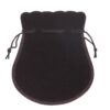 Premium Suede Bell Jewelry Pouch with Custom Branding – X-Large Premium suede bell jewelry pouch in luxury cream and black options with drawstring closure, custom branding ready