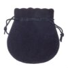 Custom Suede Jewelry Pouch - Large, Logo Branding & Private Label Large suede jewelry pouch with custom logo branding and luxury packaging inserts