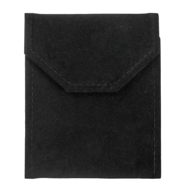 Custom Small Suede Pearl Jewelry Pouch – OEM & Private Label Small custom suede pearl-finish jewelry pouch with OEM branding for wholesale packaging