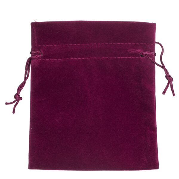 Custom suede rectangular jewelry pouch with logo branding and foam insert for luxury packaging