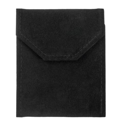 Premium Suede Pearl Jewelry Pouch — Custom OEM Packaging, Low MOQ Large premium suede pearl jewelry pouch with custom logo branding, closed view showing soft texture and pearl finish