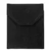Premium Suede Pearl Jewelry Pouch — Custom OEM Packaging, Low MOQ Large premium suede pearl jewelry pouch with custom logo branding, closed view showing soft texture and pearl finish