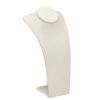 Custom Suede Necklace Display Stand - Bulk Jewelry Packaging Custom suede necklace display stand in multiple colors with embossed logo, ideal for luxury jewelry retail packaging