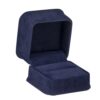 Premium Suede Ring Box – Custom Ornate Collection Luxury custom suede ring box with embossed logo, ornate branding, protective foam insert for engagement rings