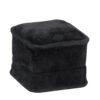 Premium suede ring clip box with ornate interior, magnetic closure, and custom logo embossing for jewelry brands