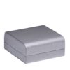 Large T-style earring box with contemporary weave texture, custom OEM jewelry packaging for retail display and gifting