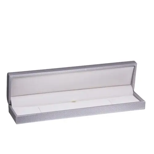 Custom Weave Texture Bracelet Box – Textured Rigid Jewelry Packaging Weave-textured rigid bracelet box with custom closure and interior velvet padding, customizable jewelry packaging