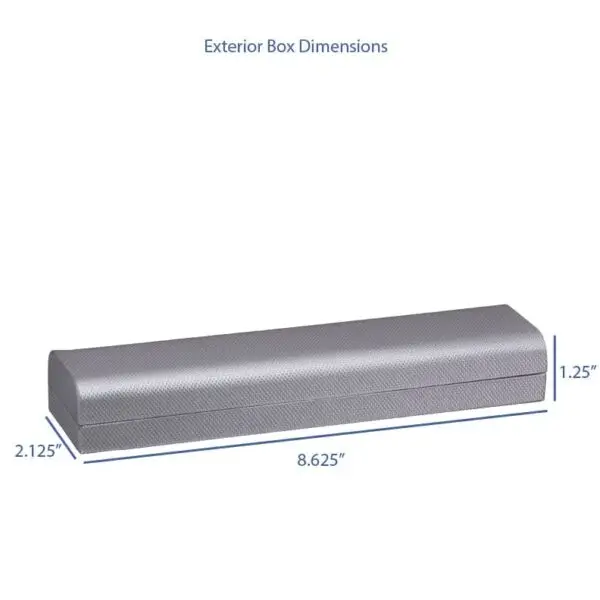 Weave-textured rigid bracelet box with custom closure and interior velvet padding, customizable jewelry packaging