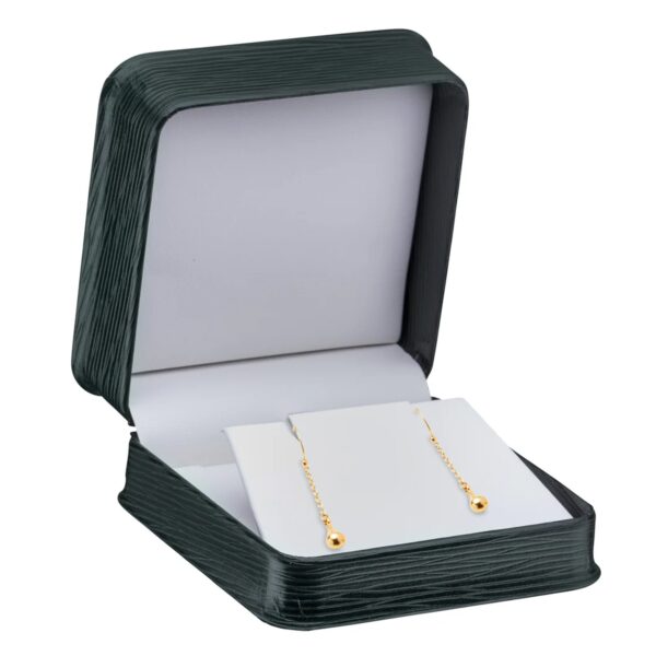 Textured Leatherette Custom Jewelry Presentation Box – Exquisite Collection Premium textured leatherette custom jewelry presentation box with embossed branding and luxurious interior insert