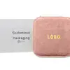 Custom Travel Jewelry Case – OEM Private Label Packaging Custom travel jewelry case with velvet lining, compartments, and embossed logo for jewelry brands and retailers
