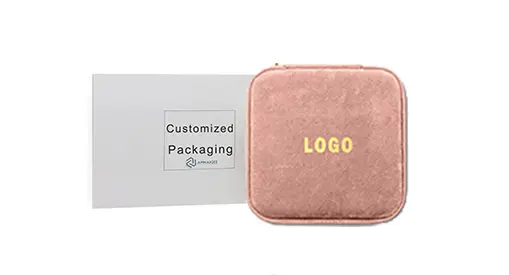 Custom Travel Jewelry Case – OEM Private Label Packaging Custom travel jewelry case with velvet lining, compartments, and embossed logo for jewelry brands and retailers