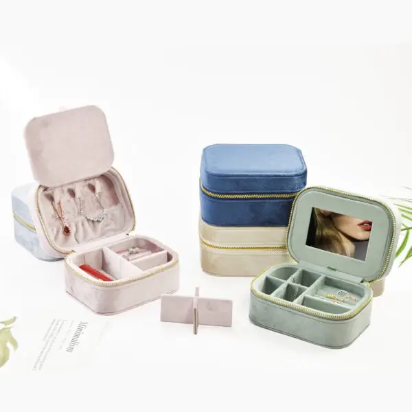 Custom travel jewelry case in 130+ color options — factory-direct OEM wholesale organizer for jewelry brands and boutiques