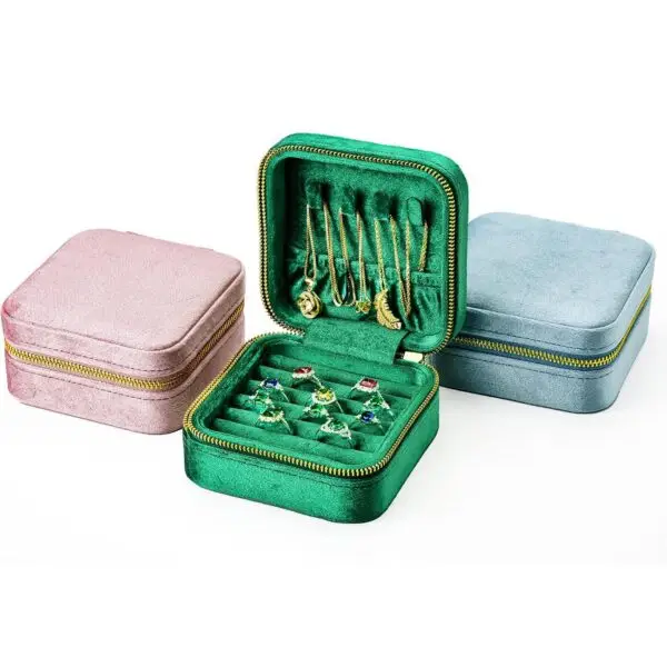 Custom travel jewelry case in 130+ color options — factory-direct OEM wholesale organizer for jewelry brands and boutiques
