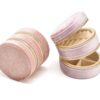 Double-layer zipper travel jewelry organizer with secure compartments for rings, necklaces, earrings, and bracelets