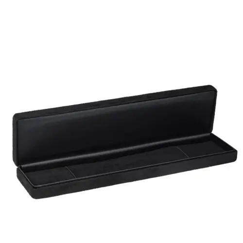 Premium custom Ultrasuede bracelet box with soft fabric texture and luxury posh collection packaging design