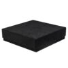 Premium ultrasuede earring box with custom logo printing and luxury presentation