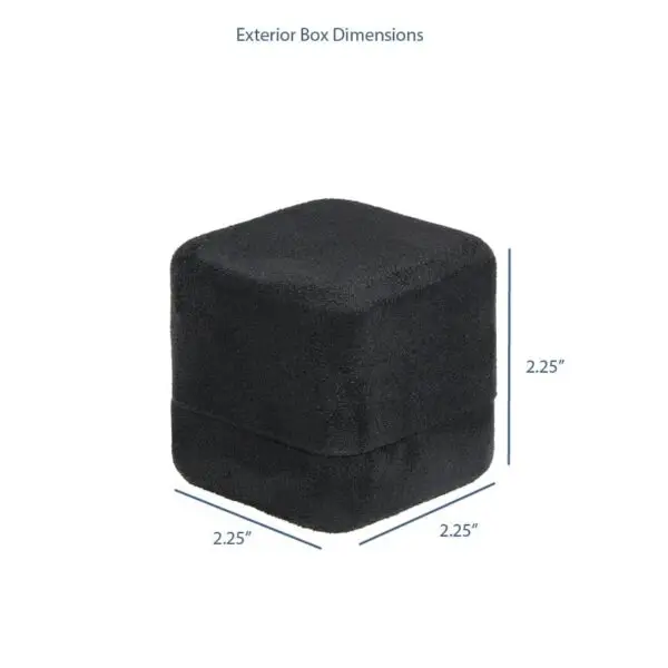 Ultrasuede Earring Box – Custom Branded Jewelry Packaging Premium ultrasuede earring box with interior insert compartments and custom branding, displayed open