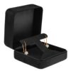 Custom Ultrasuede Premium Jewelry Box – Posh Collection, Luxury Branding Premium ultrasuede jewelry box with custom logo branding and foam insert