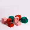 Luxury custom velvet necklace and pendant jewelry box with embossed logo branding and foam insert