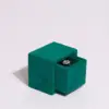 Luxury custom velvet necklace and pendant jewelry box with embossed logo branding and foam insert