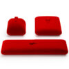 Custom velvet jewelry boxes with logo printing, foam insert, and personalized branding options