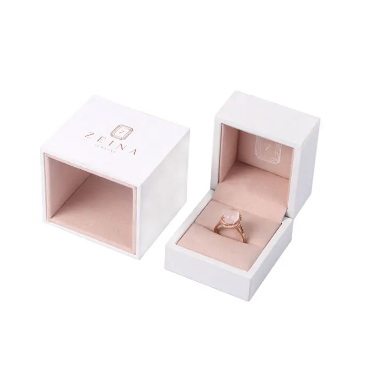 Custom velvet-lined slide drawer jewelry gift boxes with logo printing and removable foam inserts for wholesale packaging