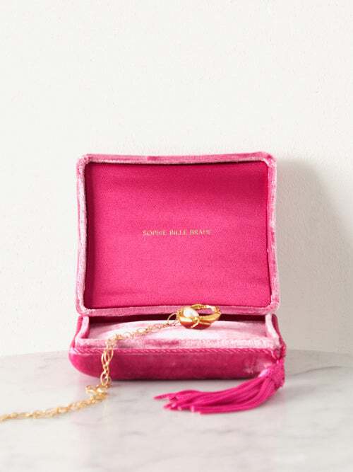 Custom velvet jewelry display box with personalized logo branding and magnetic closure