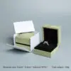 Premium custom velvet jewelry gift box with magnetic closure and full-color logo branding—luxury packaging for jewelry retailers and brands.