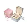 Custom velvet jewelry travel case with personalization and logo branding for jewelry brands