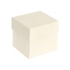 Luxury custom ribbed velvet ring box with logo branding, satin interior lining, and foam ring holder for engagement rings