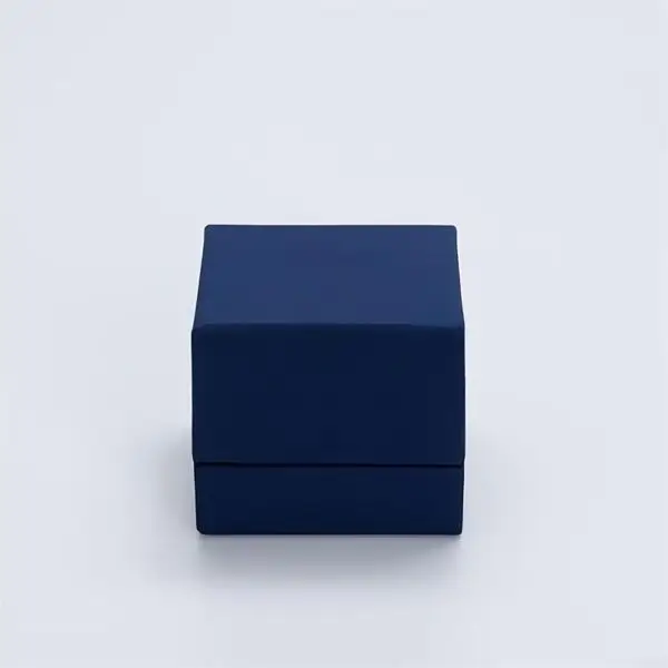 Custom Velvet Ring Box for Engagement & Wedding Jewelry – Wholesale & OEM Premium custom velvet engagement ring box with embossed logo and protective foam insert