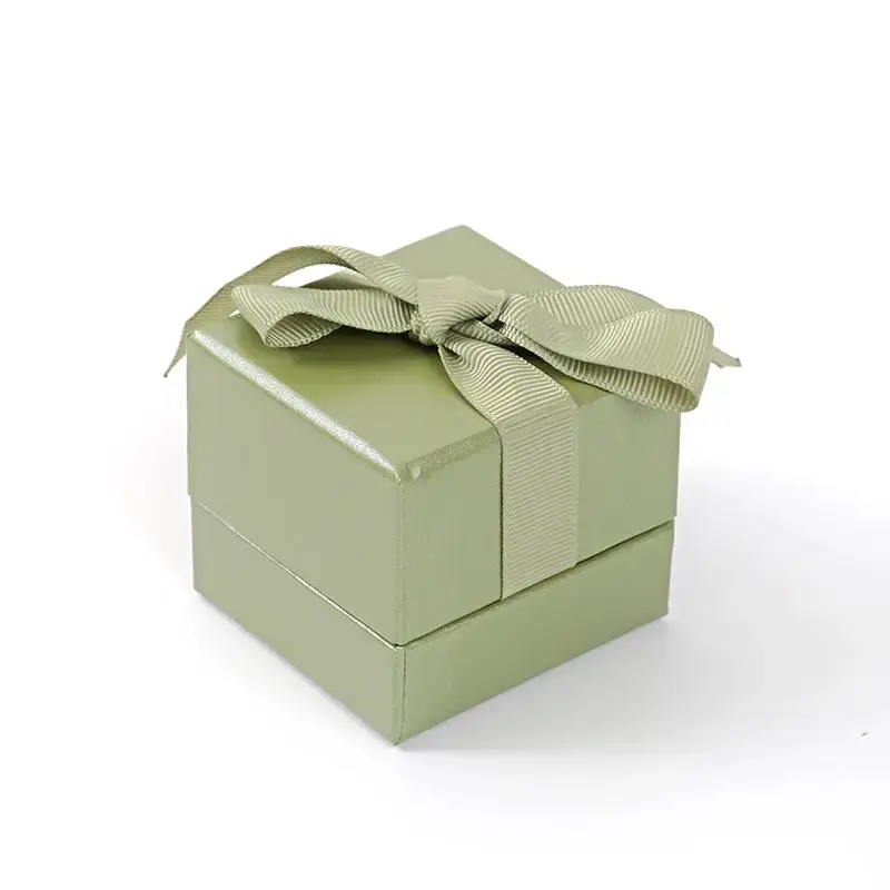 Custom velvet ring boxes in multiple colors with personalized logo printing and foam inserts