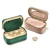 Velvet ring travel case with custom branding – portable jewelry storage for brands and retailers