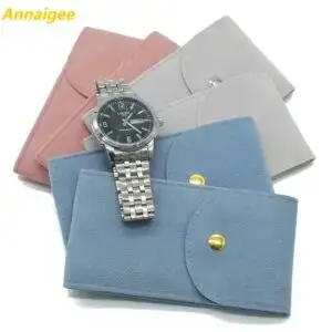 Premium Velvet Single Watch Travel Storage Pouch – Custom Logo & Sizing