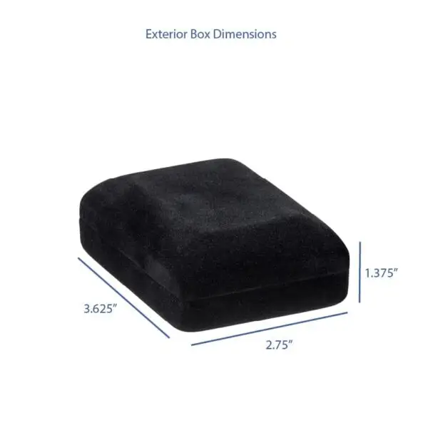 Premium velveteen T-style earring box with custom embossing, foam insert, and branded tissue presentation